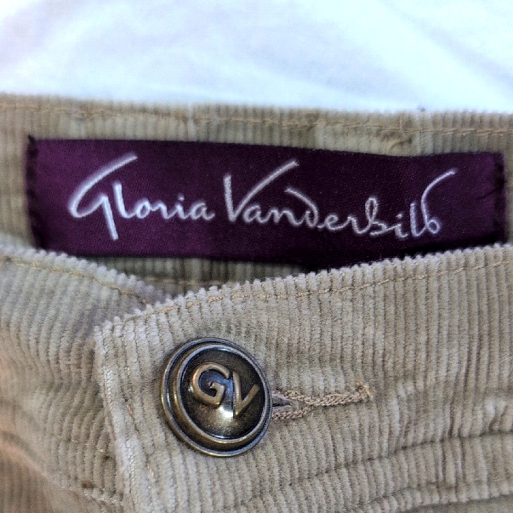 Gloria Vanderbilt Women's Corduroy Jeans in Tan - Picture 3 of 8